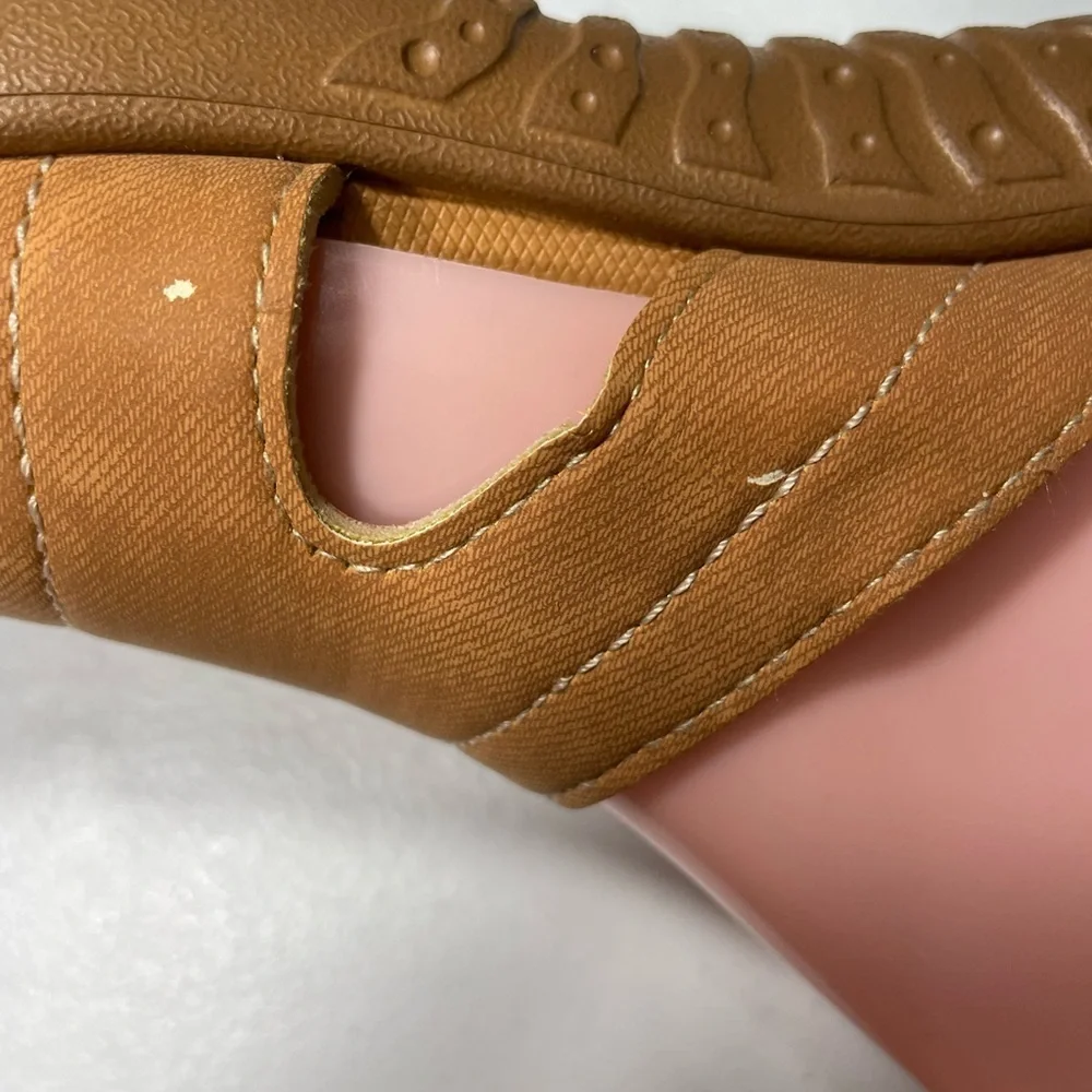 Kuailu Brown Open-Toe Sandals Size 7 SB-80